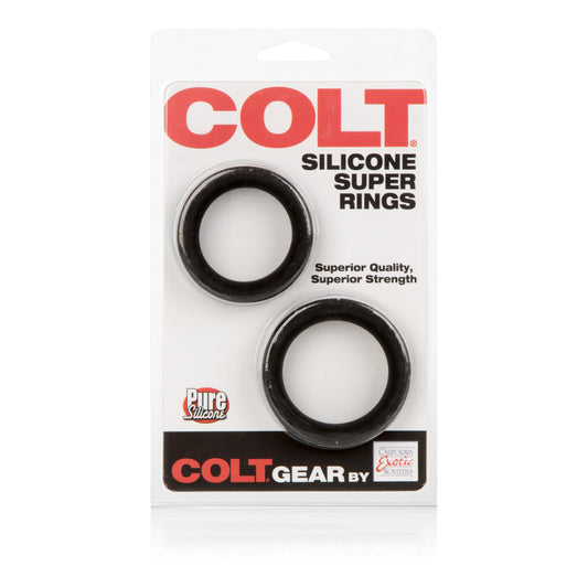 Colt Silicone Super Rings - Black | 716770085023 | Available at EroticWarehouse.com