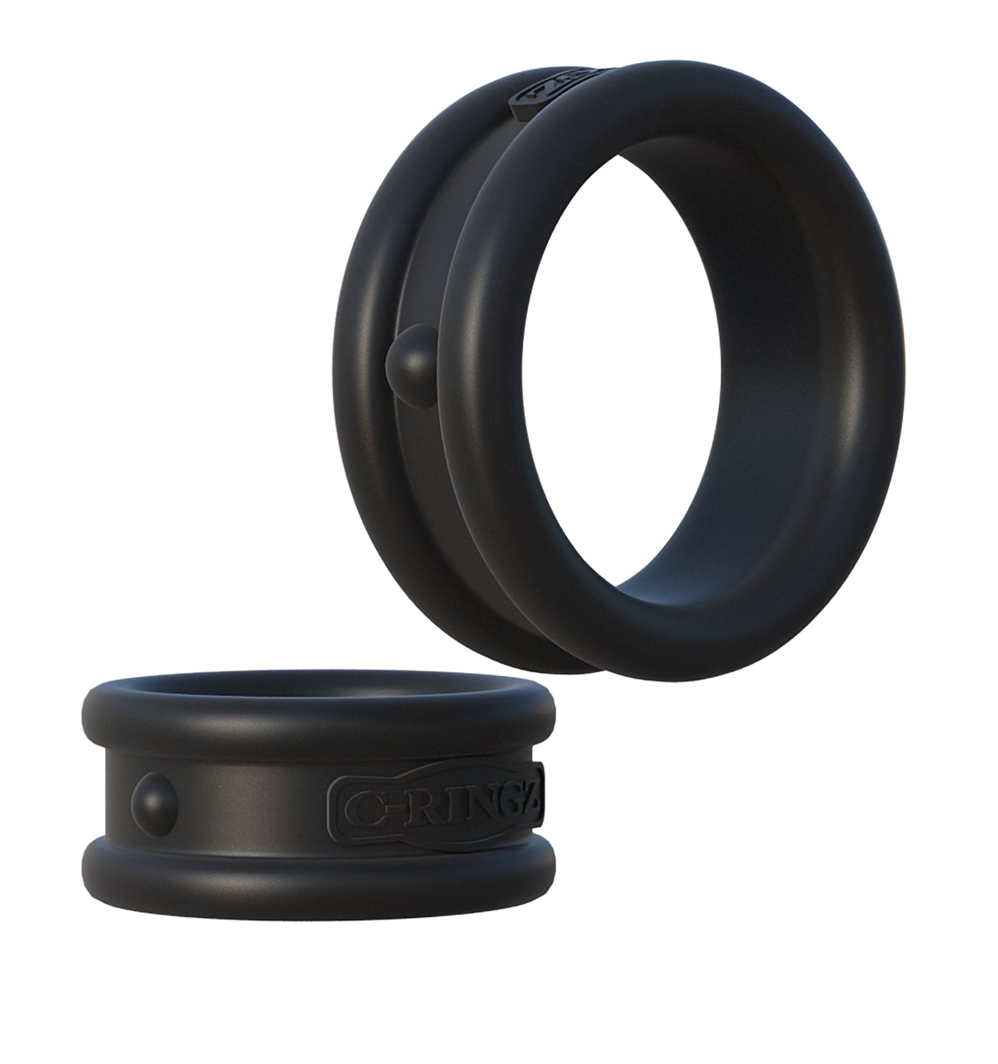 Fantasy C-Ringz Max Width Silicone Rings - Black | 603912358414 | Available at EroticWarehouse.com