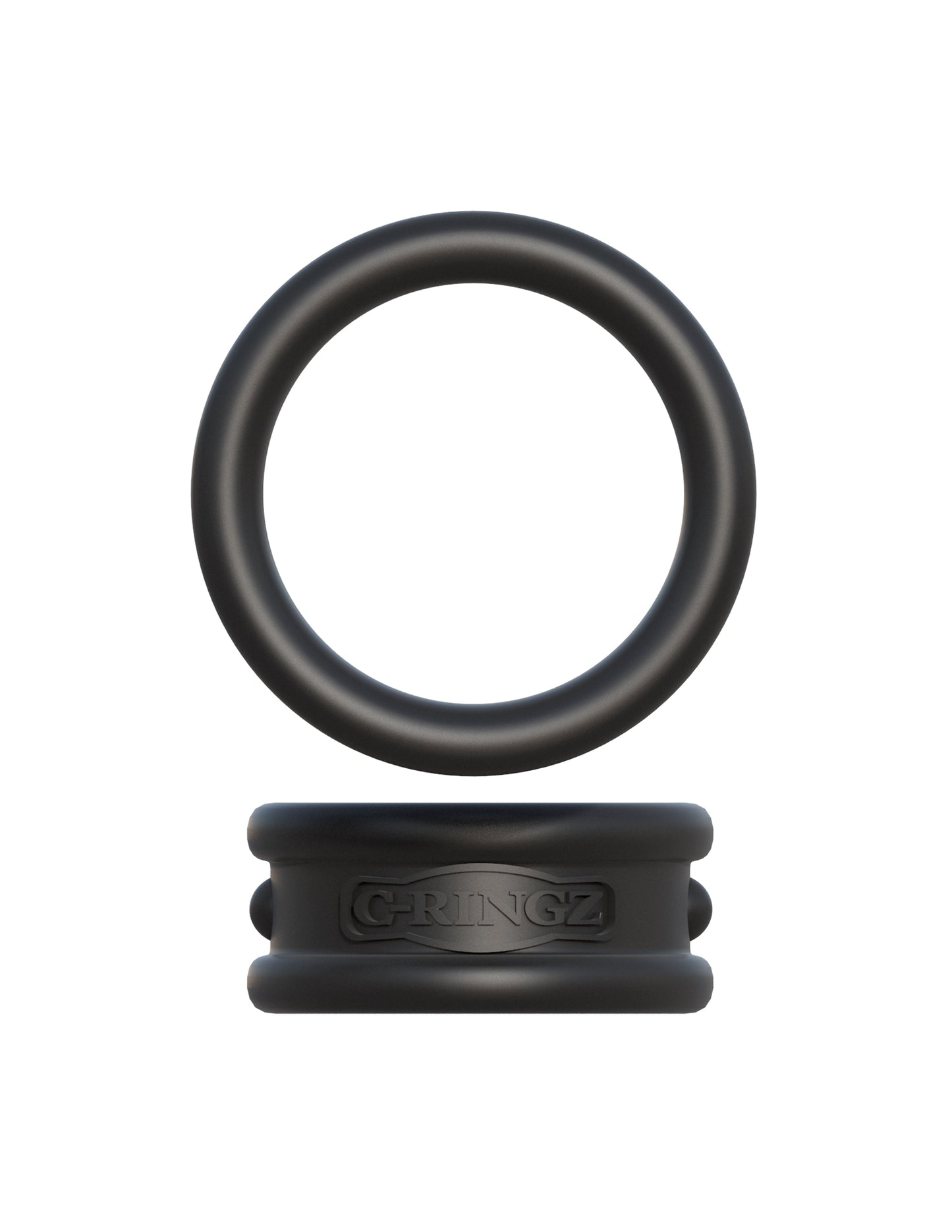 Fantasy C-Ringz Max Width Silicone Rings - Black | 603912358414 | Available at EroticWarehouse.com