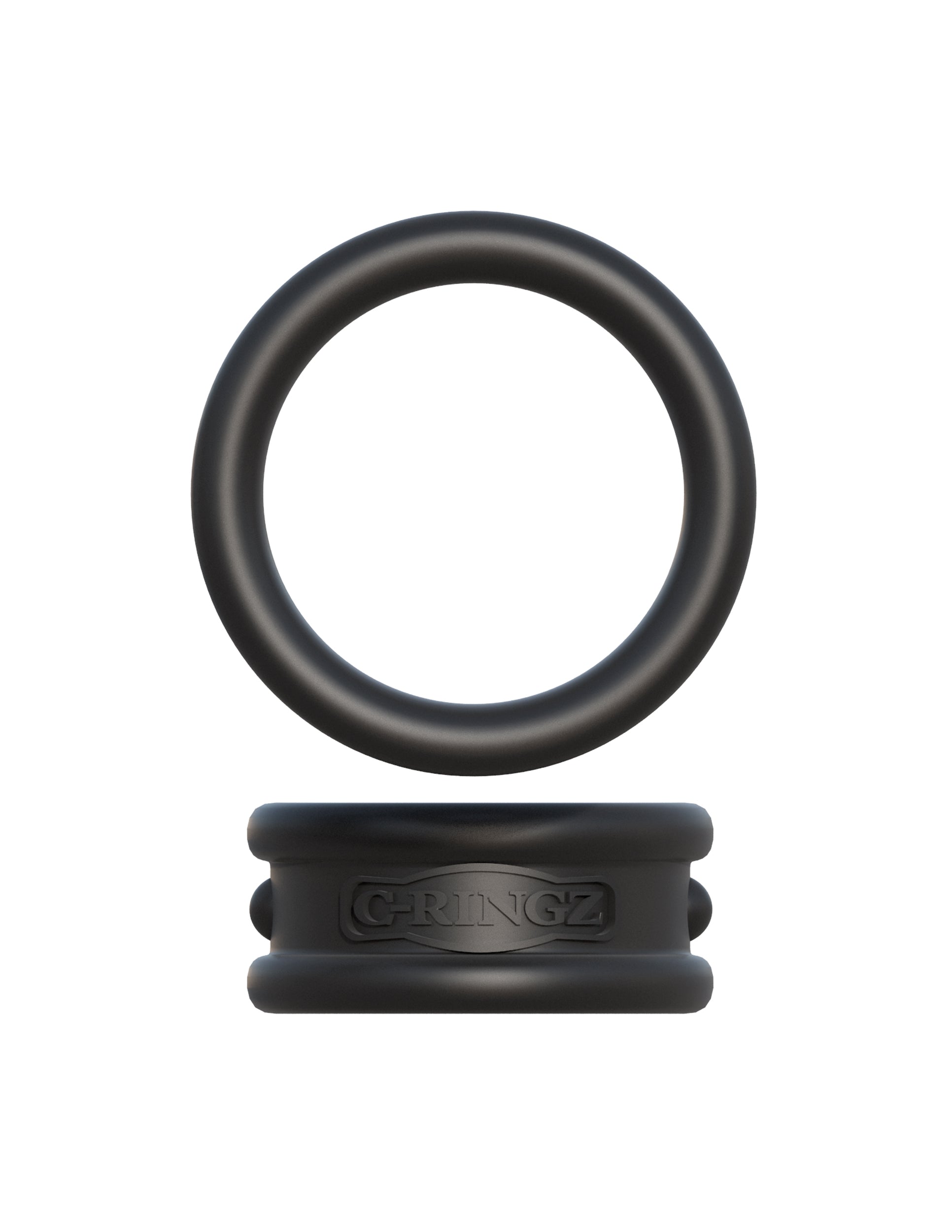 Fantasy C-Ringz Max Width Silicone Rings - Black | 603912358414 | Available at EroticWarehouse.com