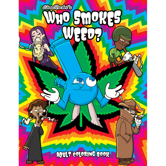 Who Smokes Weed Coloring Book | 9781736418765 | Available at EroticWarehouse.com