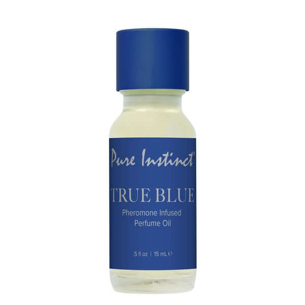 Pure Instinct Pheromone Perfume Oil Original Dropper True Blue 15ml .5fl Oz | 638258906722 | Available at EroticWarehouse.com