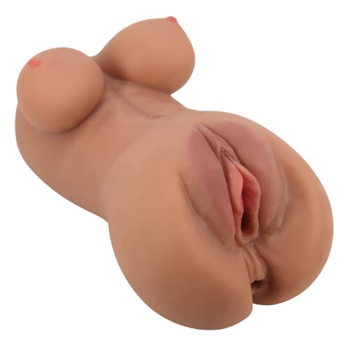 Hannah the Realistic Pussy And Ass Double Masturbator - Brown | 6959532360141 | Available at EroticWarehouse.com