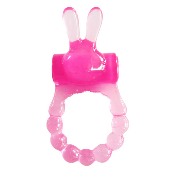 Vibrating Bunny Ring - Pink | 605632284165 | Available at EroticWarehouse.com