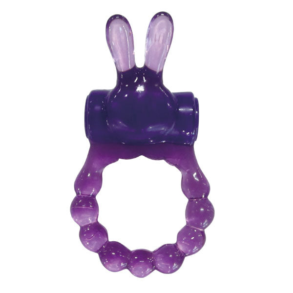 Vibrating Bunny Ring - Purple | 605632284066 | Available at EroticWarehouse.com