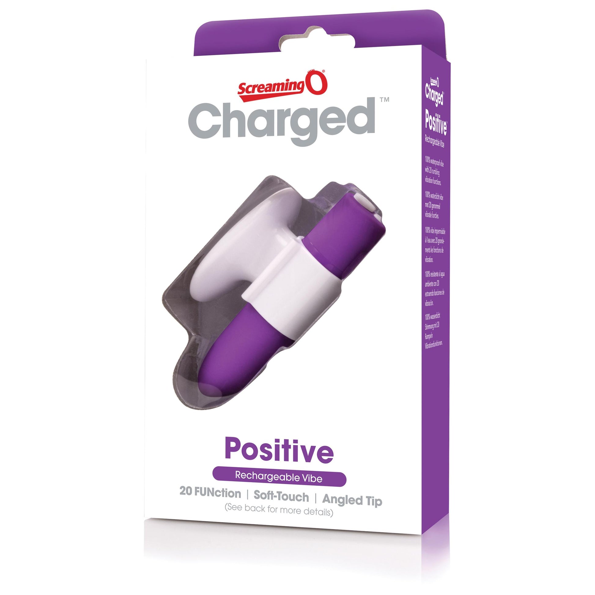 Charged Positive Rechargeable Vibe - Grape | 817483012358 | Available at EroticWarehouse.com