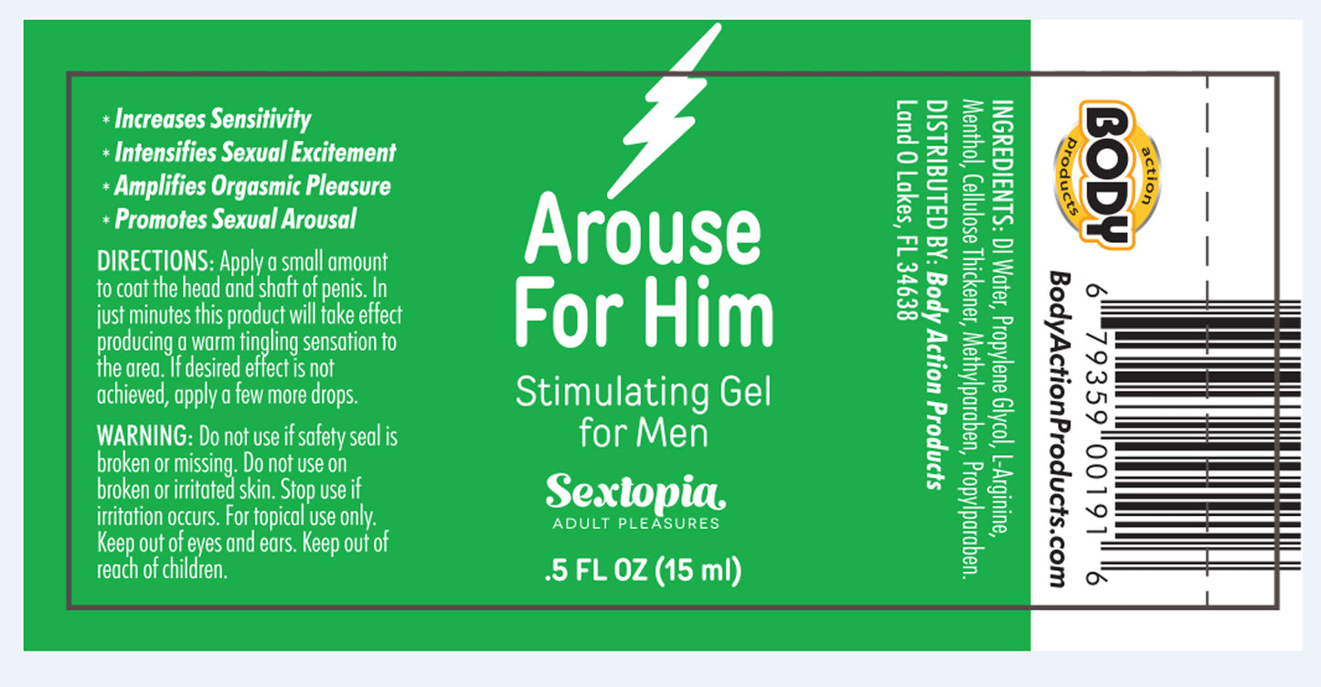 Arouse for Him Stimulating Gel 5 Oz | 679359001916 | Available at EroticWarehouse.com