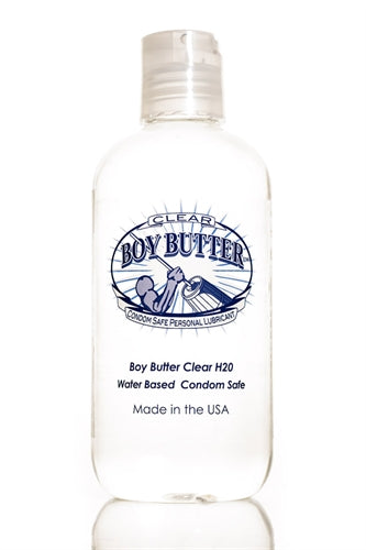 Boy Butter Clear H2O 8 Oz Hybrid Lubricant by Boy Butter 855951200142 available at EroticWarehouse.com
