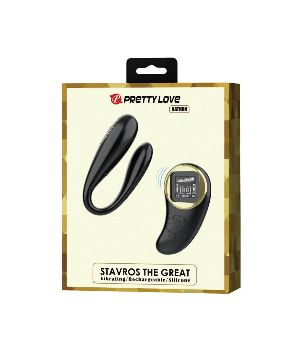 Nathan Double Pleasure Remote Control Vibrator - Black | 6959532329698 | Available at EroticWarehouse.com