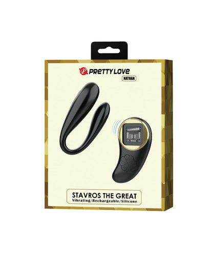 Nathan Double Pleasure Remote Control Vibrator - Black | 6959532329698 | Available at EroticWarehouse.com