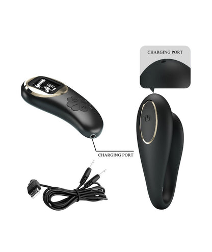 Nathan Double Pleasure Remote Control Vibrator - Black | 6959532329698 | Available at EroticWarehouse.com