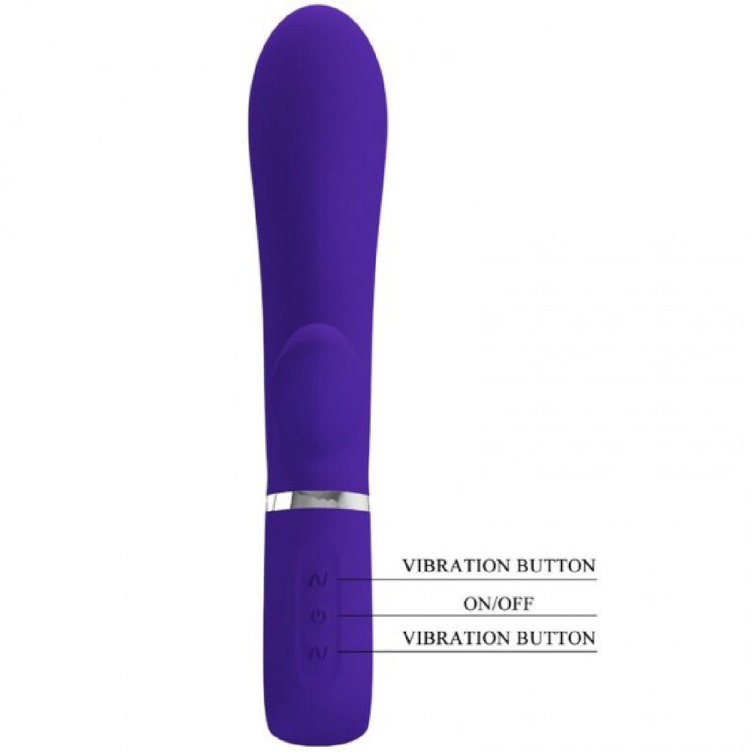 Thomas Super Soft Silicone Rabbit Vibrator - Purple | 6959532334784 | Available at EroticWarehouse.com