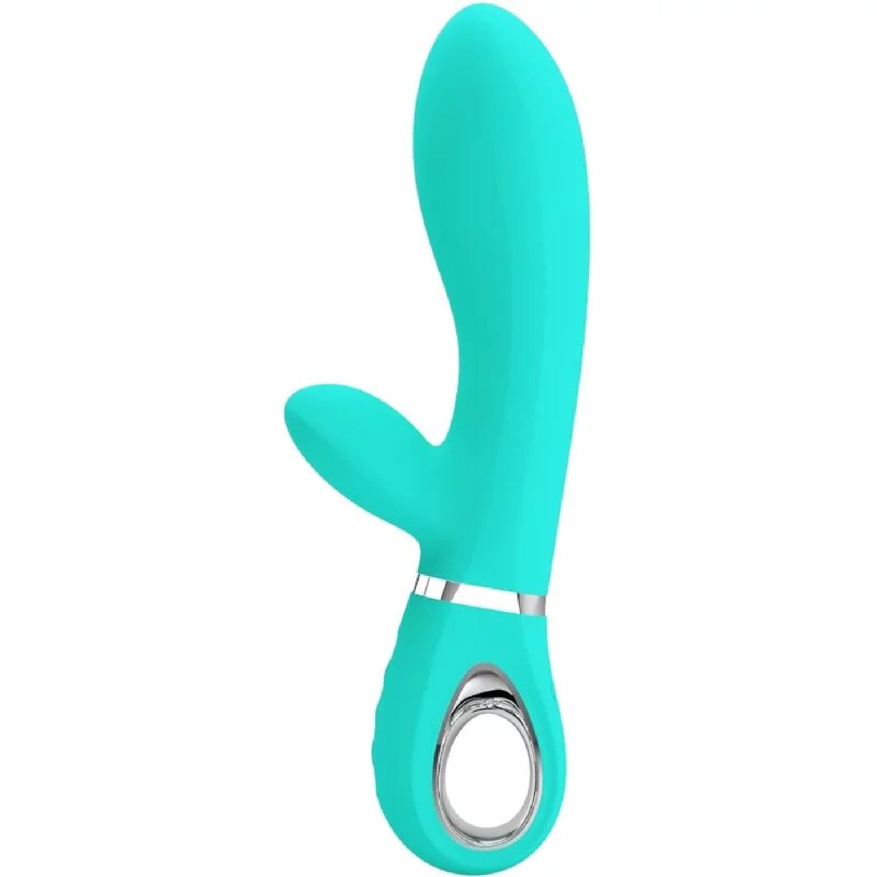 Thomas Super Soft Silicone Rabbit Vibrator - Turquoise | 6959532334937 | Available at EroticWarehouse.com