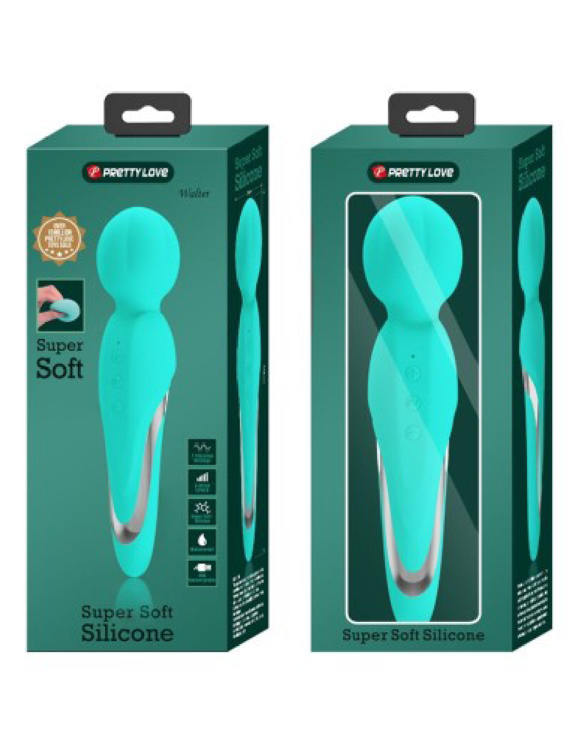Walter Super Soft Silicone Wand - Seafoam by Pretty Love 6959532334920 available at EroticWarehouse.com
