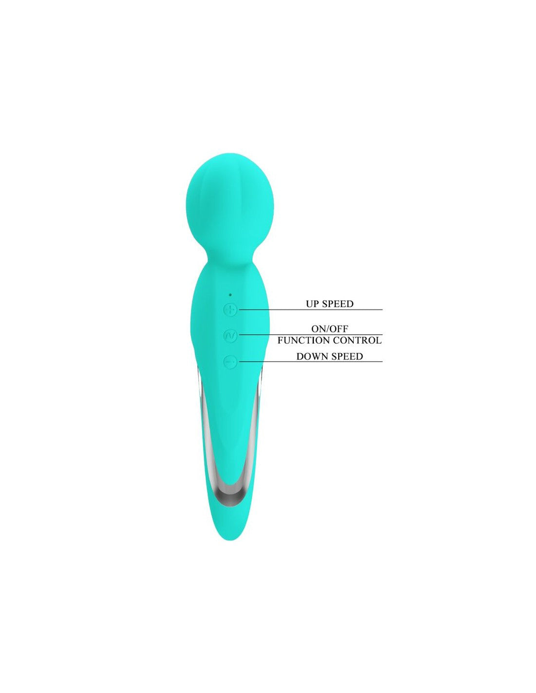 Walter Super Soft Silicone Wand - Seafoam by Pretty Love 6959532334920 available at EroticWarehouse.com