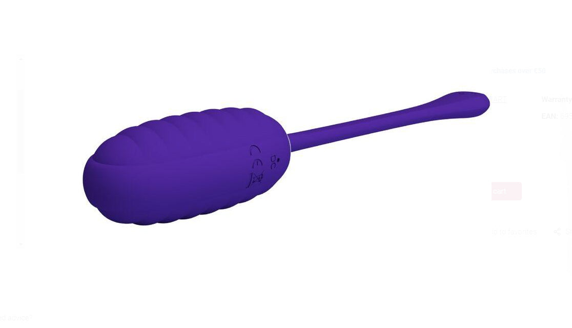 Kirk Rechargeable Vibrating Egg - Purple | 6959532334876 | Available at EroticWarehouse.com