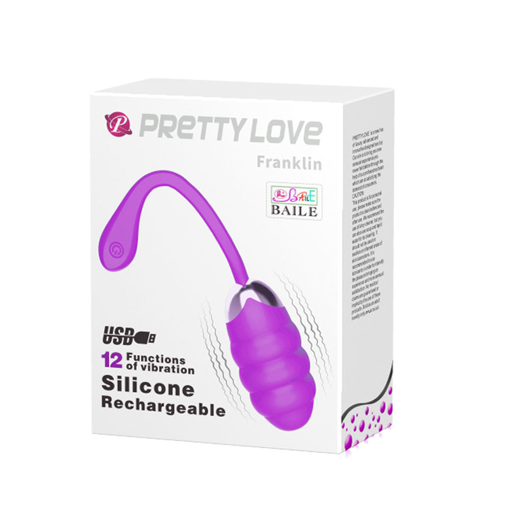 Pretty Love Franklin Rechargeable Egg Vibe - Purple | 6959532323160 | Available at EroticWarehouse.com