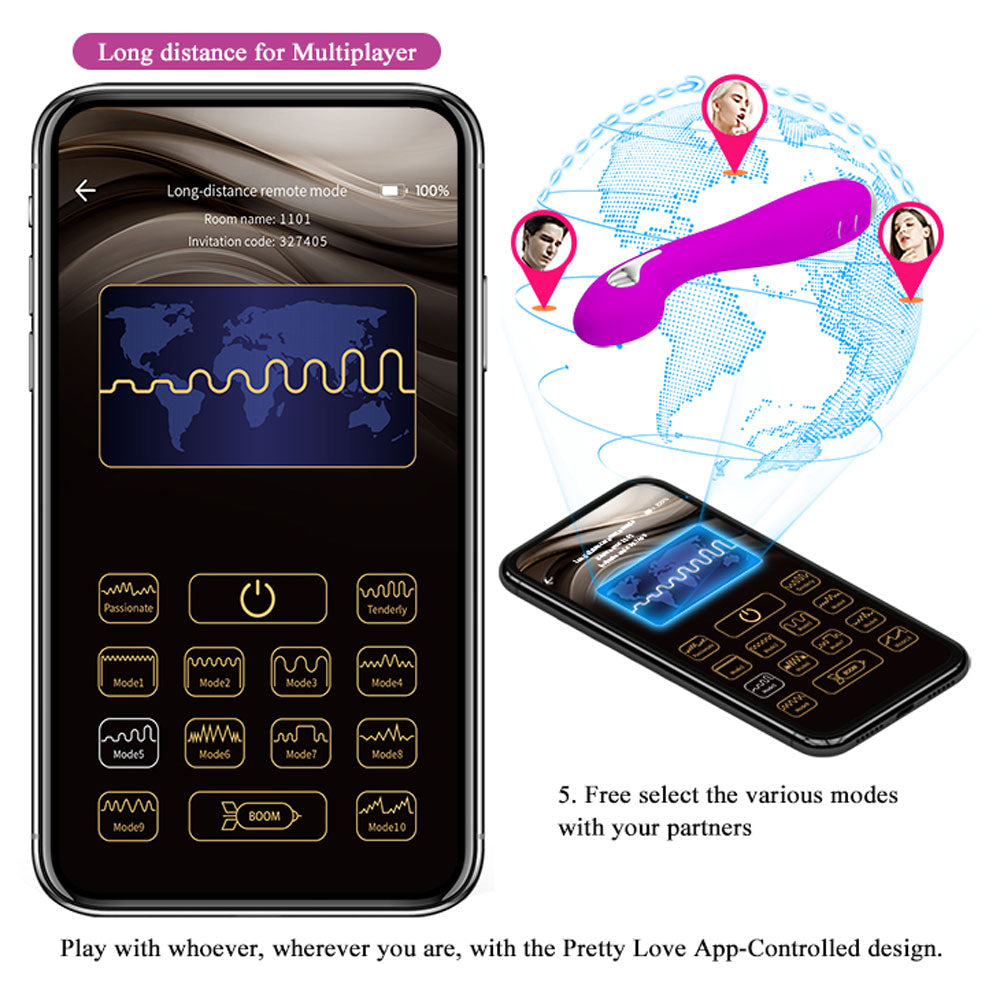 Pretty Love Hector Global Remote Control Series - Purple | 6959532325850 | Available at EroticWarehouse.com