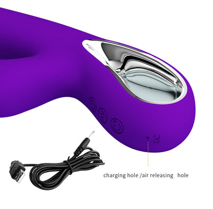 Pretty Love Jersey Sucking and Vibrating Rabbit - Purple | 6959532333374 | Available at EroticWarehouse.com