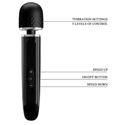Pretty Love Charming Massager - Black | 6959532333398 | Available at EroticWarehouse.com