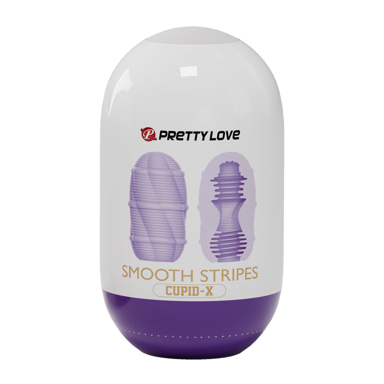 Pretty Love - Smooth Stripes Cupid-X - Purple | 6959532326826 | Available at EroticWarehouse.com