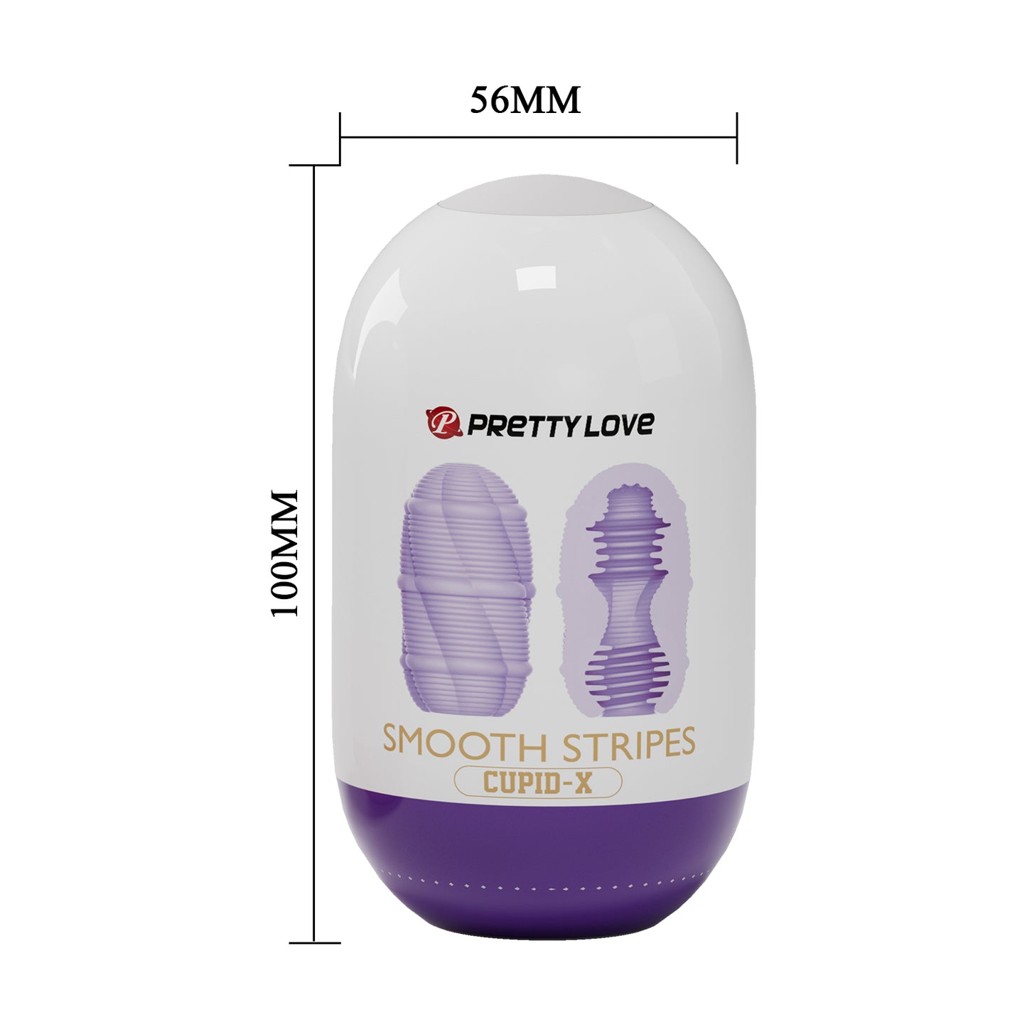 Pretty Love - Smooth Stripes Cupid-X - Purple | 6959532326826 | Available at EroticWarehouse.com