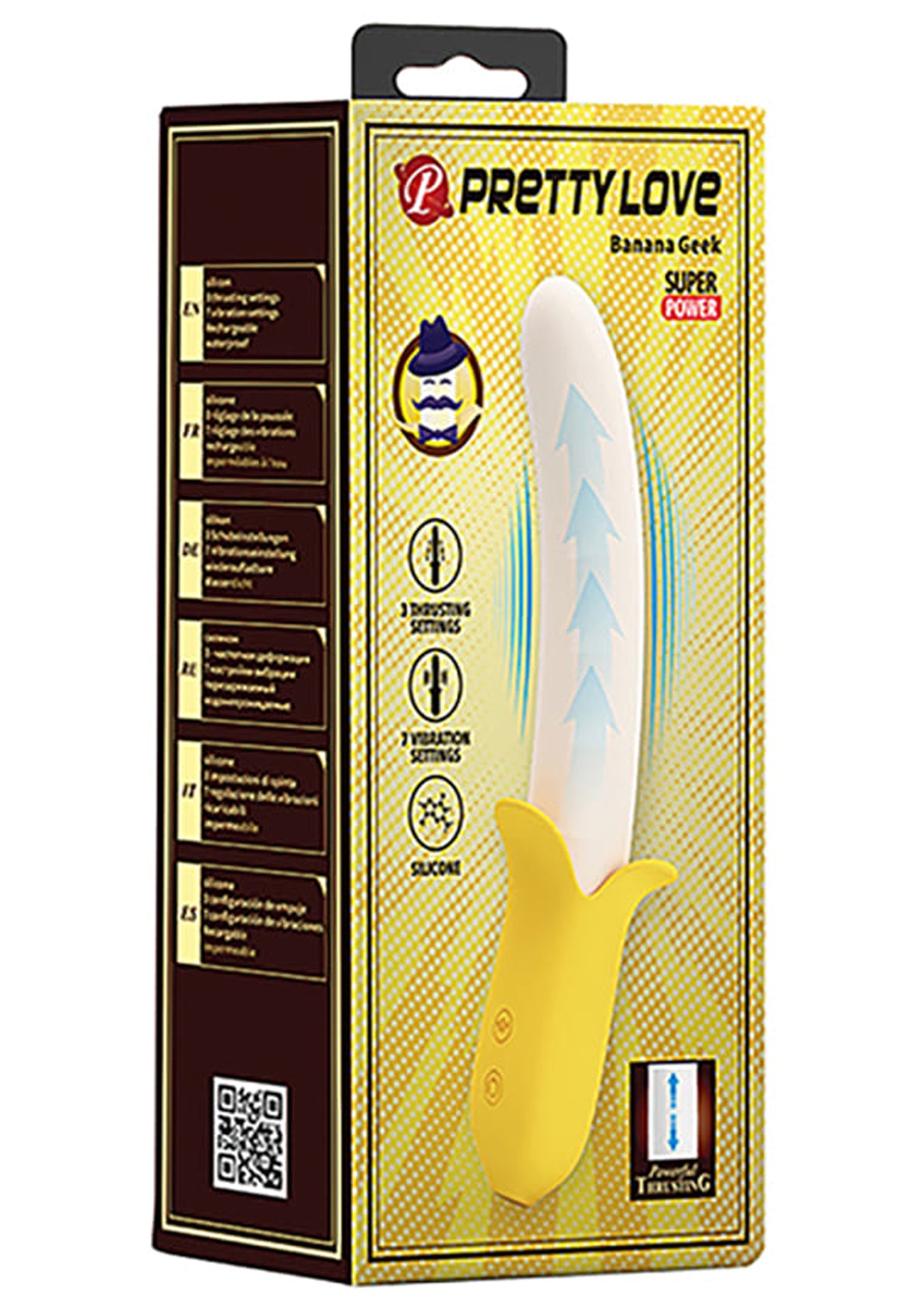 Pretty Love - Banana Geek - Yellow | 6959532327205 | Available at EroticWarehouse.com