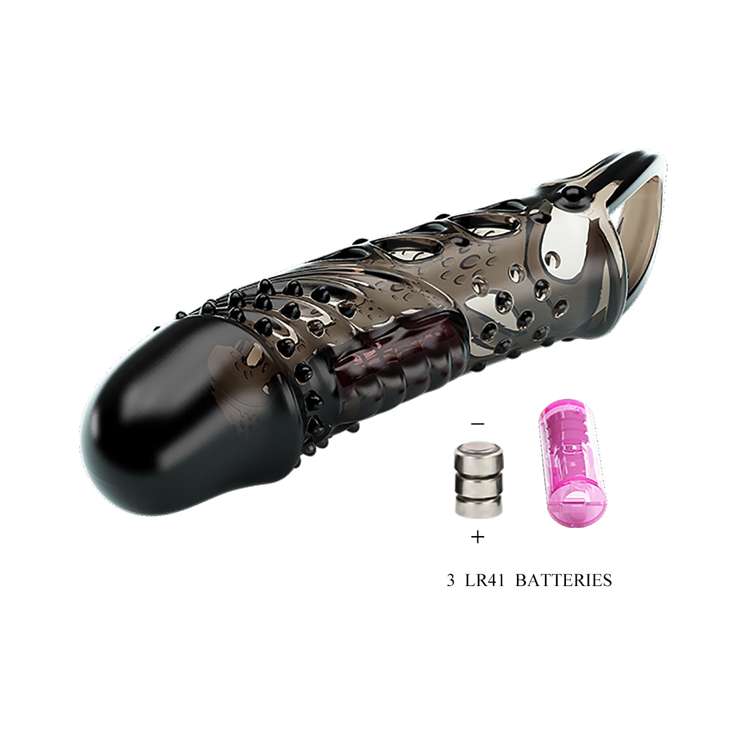 Pretty Love Penis Sleeve Cecelia - Black | 6959532333817 | Available at EroticWarehouse.com