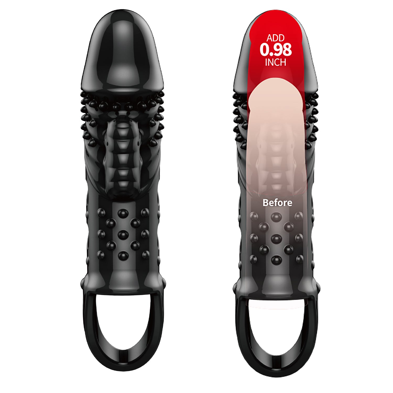 Pretty Love Penis Sleeve Cecelia - Black | 6959532333817 | Available at EroticWarehouse.com