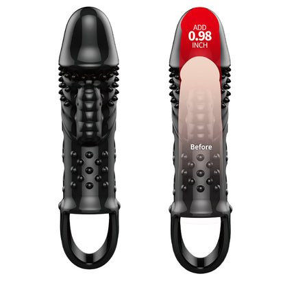 Pretty Love Penis Sleeve Cecelia - Black | 6959532333817 | Available at EroticWarehouse.com