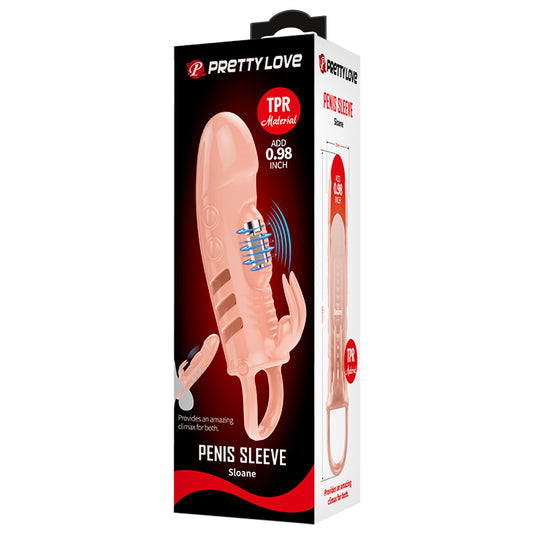 Pretty Love Penis Sleeve Sloane - Flesh | 6959532333824 | Available at EroticWarehouse.com