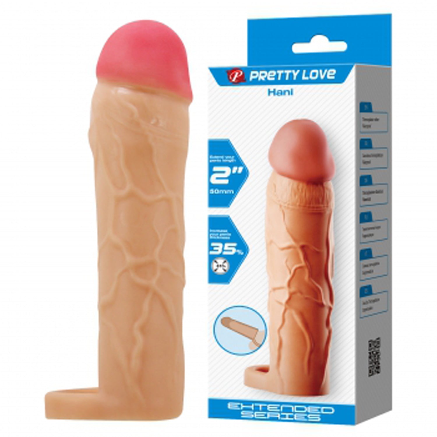 Hani Extended Penis Sleeve - Light | 6959532360394 | Available at EroticWarehouse.com