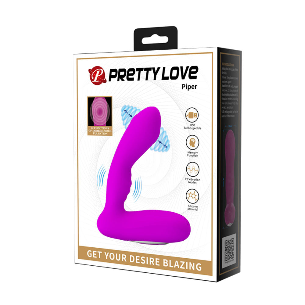 Pretty Love Piper Double-Side Pulsation - Purple | 6959532333794 | Available at EroticWarehouse.com
