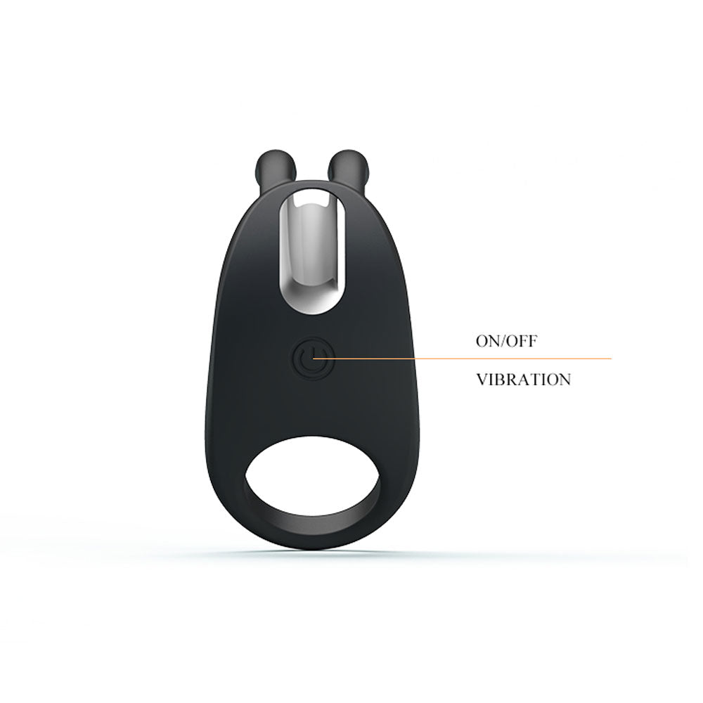 Pretty Love Rabbit Vibrator - Black | 6959532318913 | Available at EroticWarehouse.com