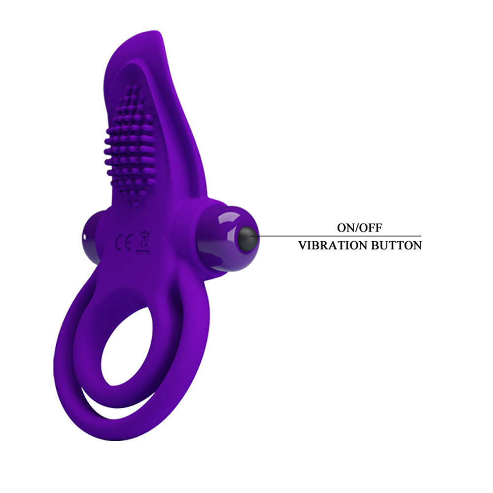 Pretty Love Vibrant Penis Ring - Purple | 6959532324211 | Available at EroticWarehouse.com
