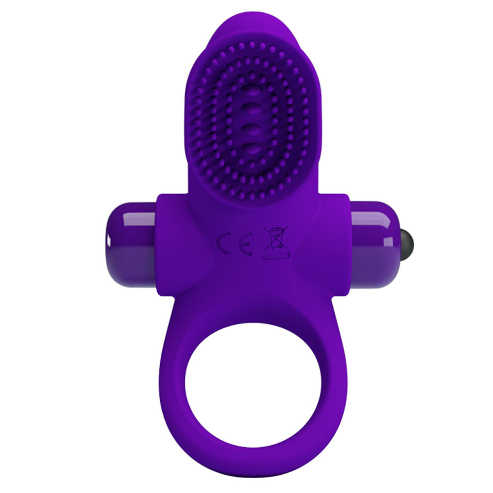 Pretty Love Vibrating Cock Ring II - Purple | 6959532324235 | Available at EroticWarehouse.com