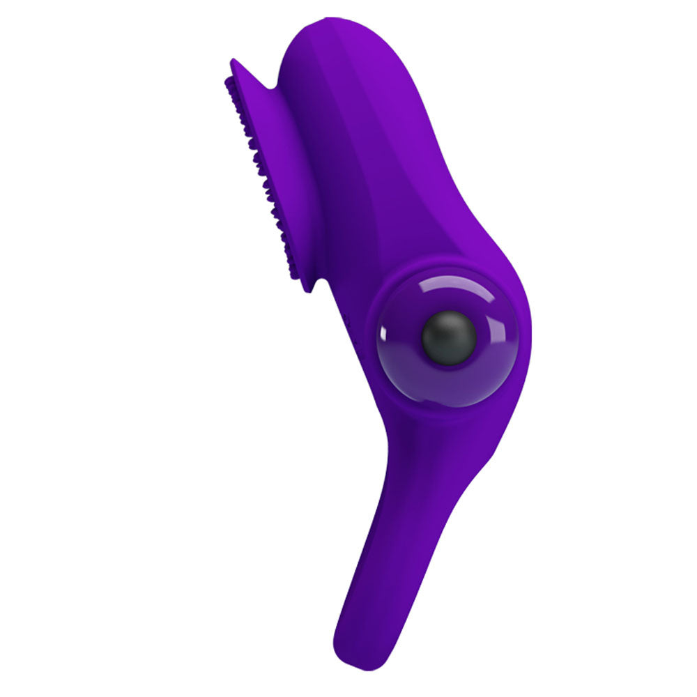 Pretty Love Vibrating Cock Ring II - Purple | 6959532324235 | Available at EroticWarehouse.com