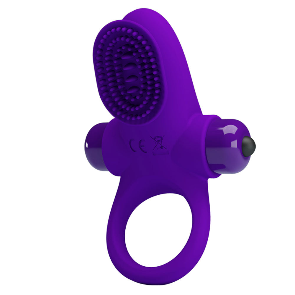 Pretty Love Vibrating Cock Ring II - Purple | 6959532324235 | Available at EroticWarehouse.com