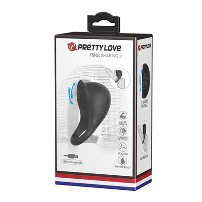 Pretty Love Ring Shaking II - Black | 6959532325119 | Available at EroticWarehouse.com