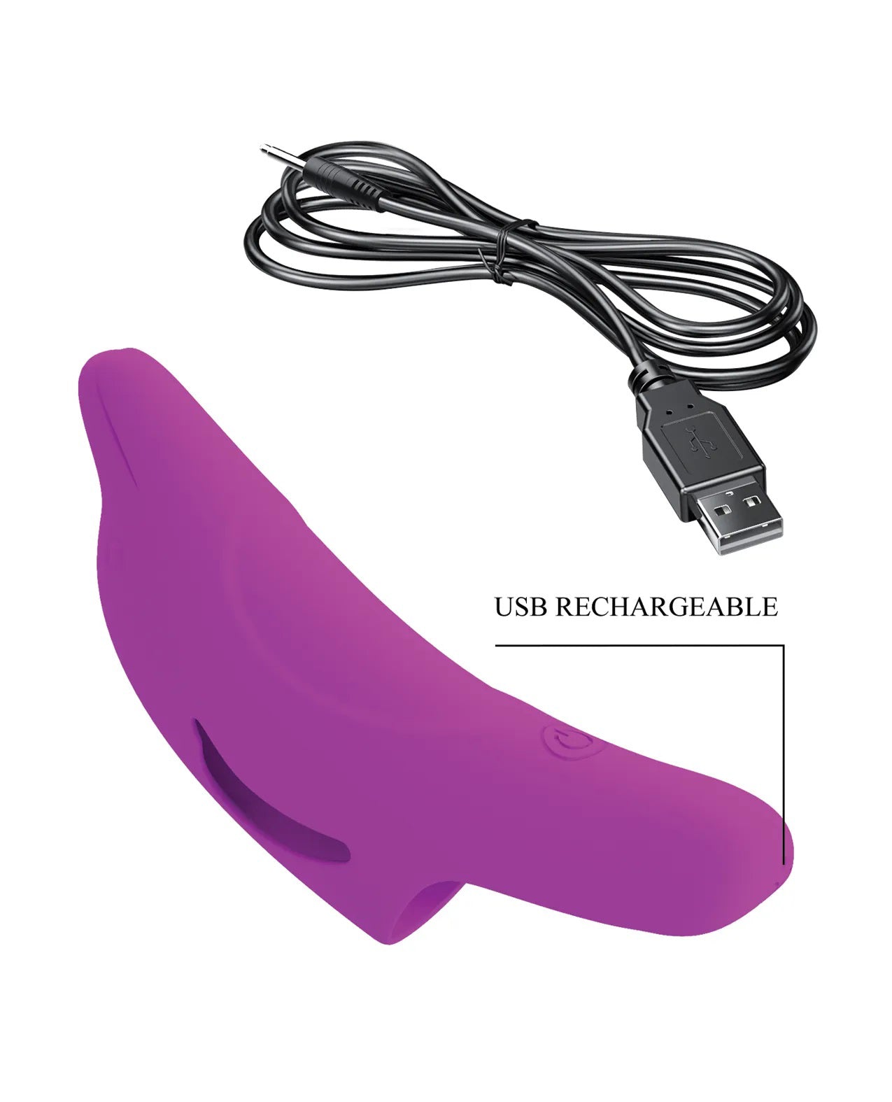 Delphini Dolphin Honey Finger Vibrator - Fuchsia | 6959532334081 | Available at EroticWarehouse.com
