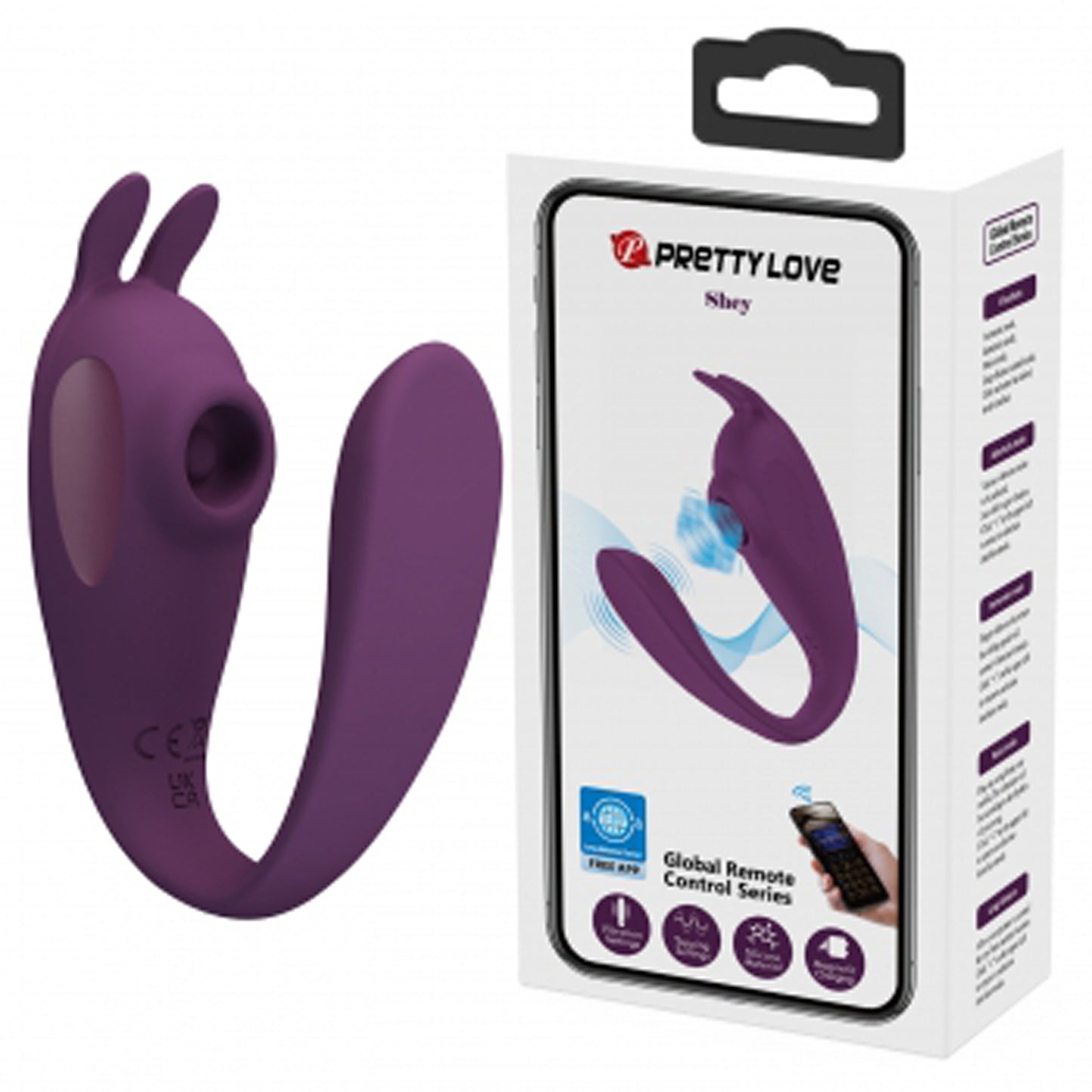 Shey Global App Control Vibrator - Purple | 6959532360912 | Available at EroticWarehouse.com
