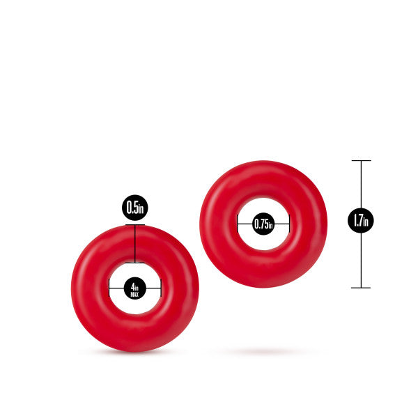 Stay Hard - Donut Rings Oversized - Red | 850002870251 | Available at EroticWarehouse.com