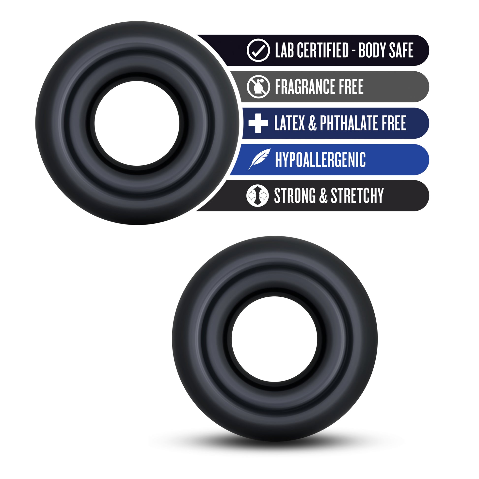 Stay Hard Donut Rings - Over Sized | 853858007123 | Available at EroticWarehouse.com