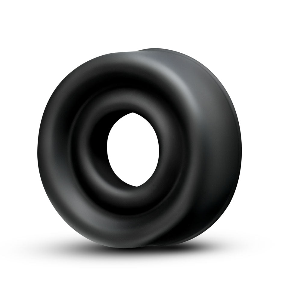 Performance - Silicone Pump Sleeve - Medium - Black by Blush 850002870107 available at EroticWarehouse.com