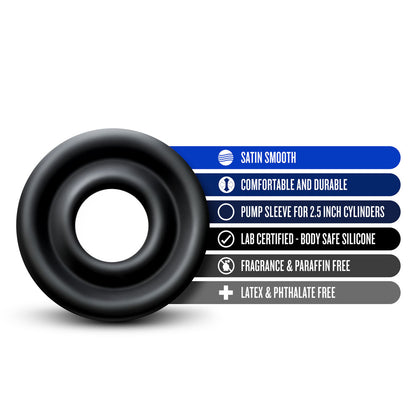Performance - Silicone Pump Sleeve - Large - Black | 850002870091 | Available at EroticWarehouse.com