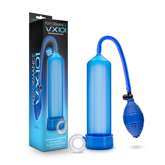 Performance - Vx101 Male Enhancement Pump - Blue | 853858007680 | Available at EroticWarehouse.com