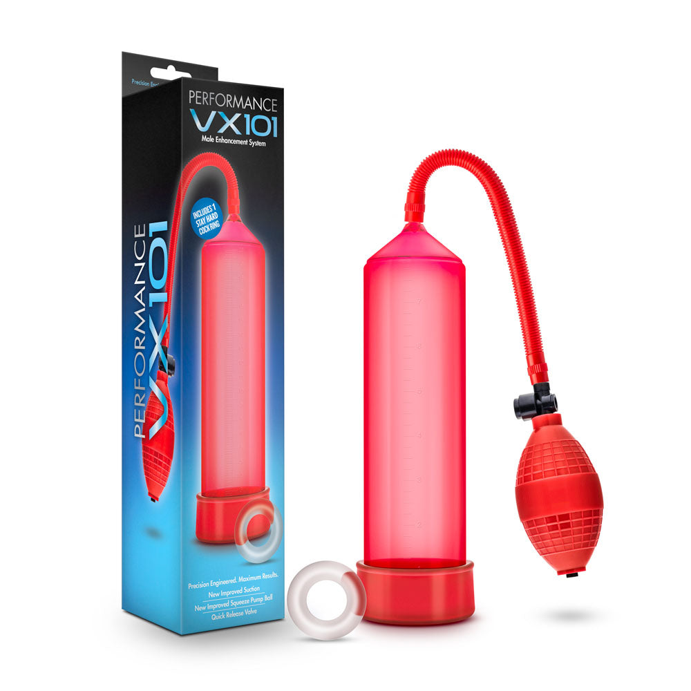 Performance - Vx101 Male Enhancement Pump - Red | 853858007703 | Available at EroticWarehouse.com