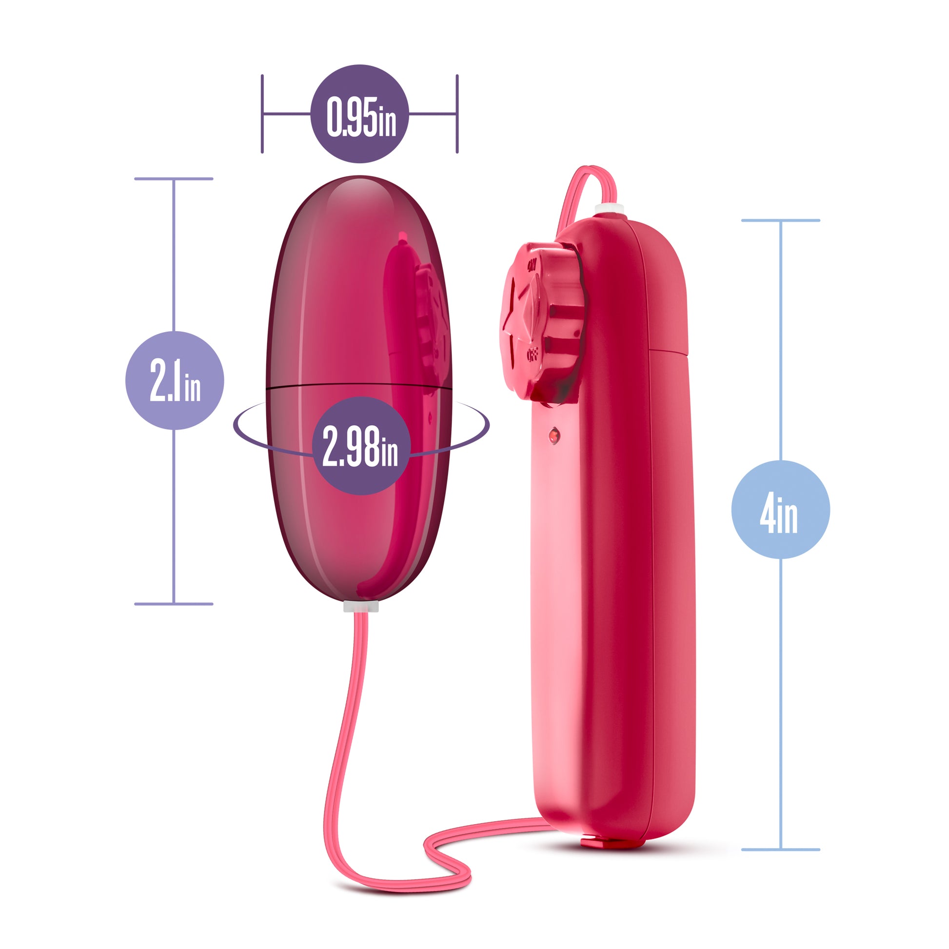 B Yours Power Bullet - Cerise | 702730681725 | Available at EroticWarehouse.com