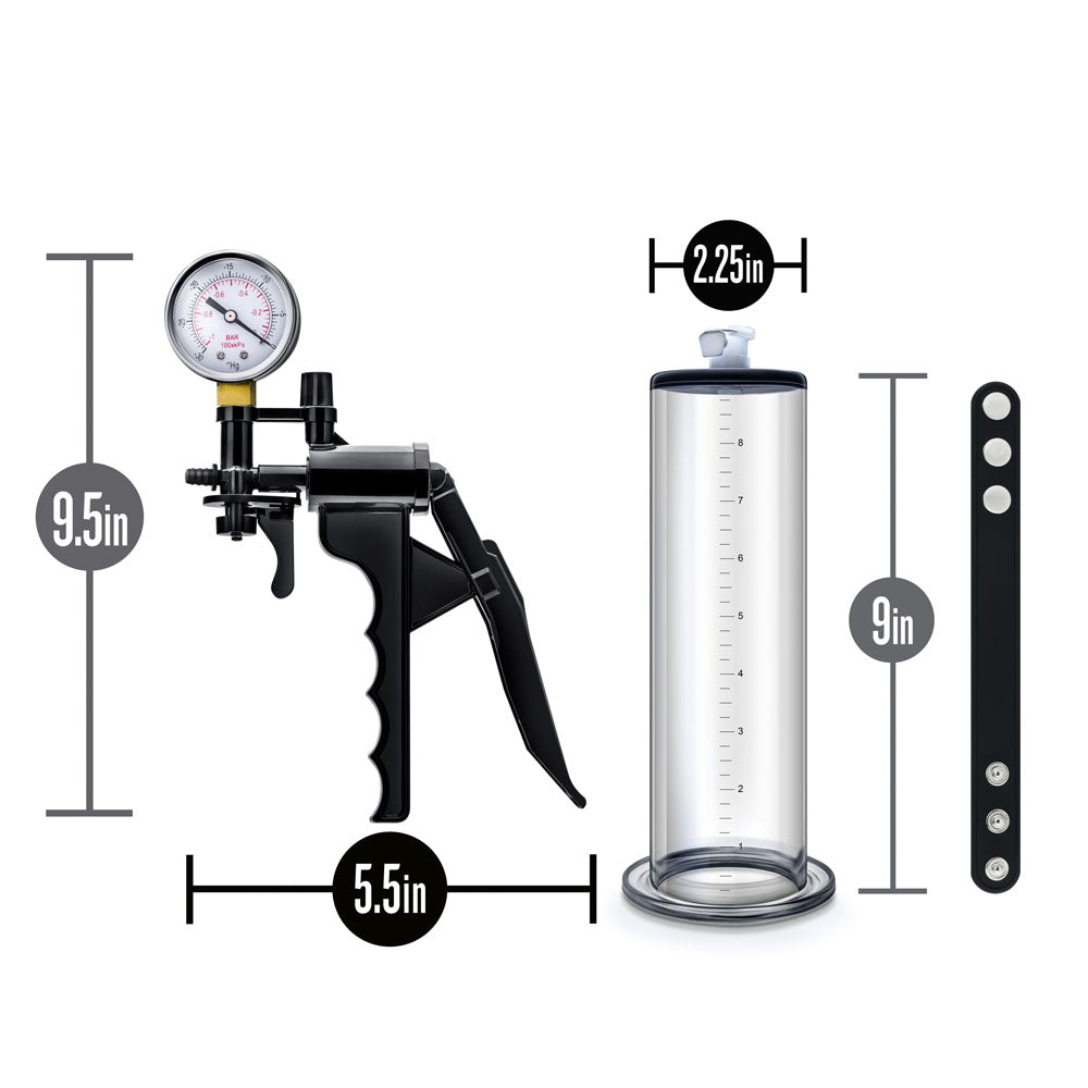 Performance - Vx8 Premium Penis Pump System With Silicone Cock Strap - Clear | 853858007888 | Available at EroticWarehouse.com