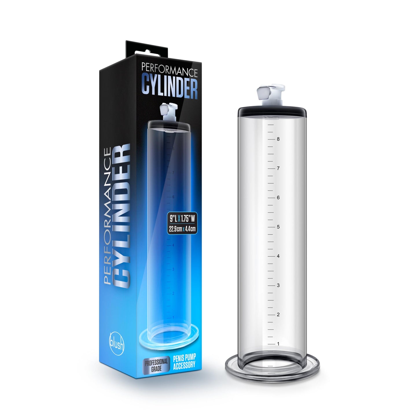 Performance Cylinder - 9 Inch X 1.75 Inch Penis Pump Cylinder – Clear | 853858007840 | Available at EroticWarehouse.com